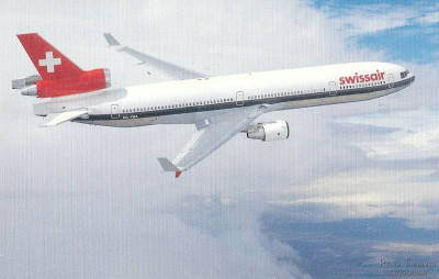 Postkarte-Swissair-MD11